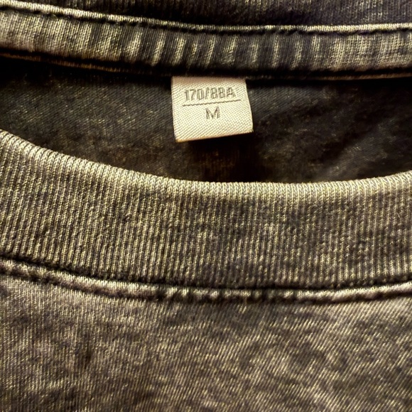 Marilyn Monroe Graphic Grey Acid Wash Oversize Unisex Short Sleeve Tee - Picture 7 of 9